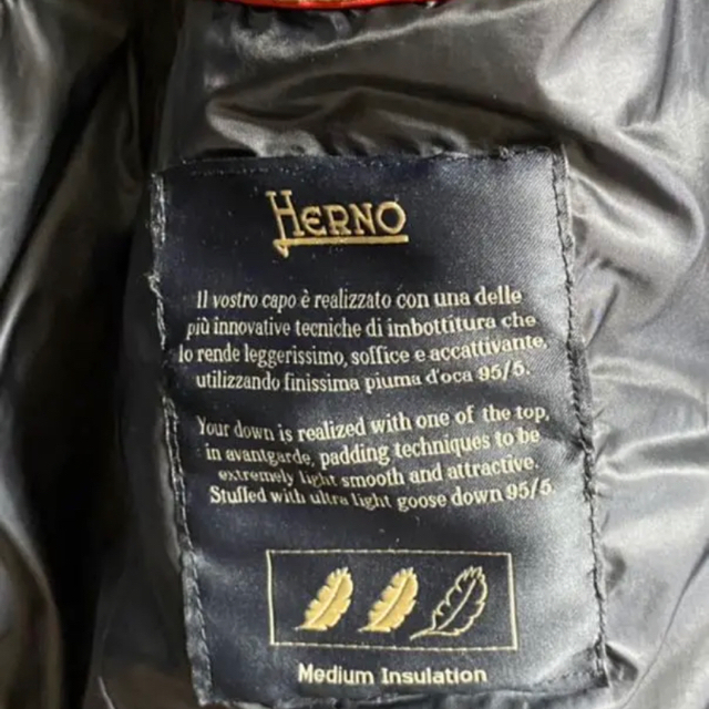 HERNO(ヘルノ)のヘルノ　ネイビーダウンコート　46 メンズのジャケット/アウター(チェスターコート)の商品写真