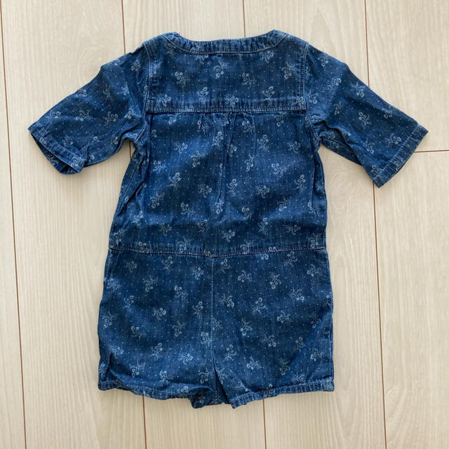 babyGAP(ベビーギャップ)の80㎝ デニムロンパース キッズ/ベビー/マタニティのベビー服(~85cm)(ロンパース)の商品写真