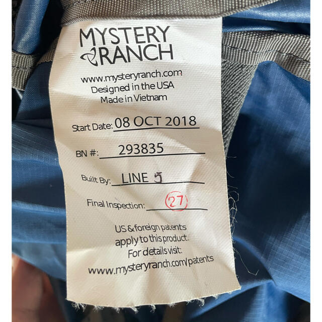 MYSTERY RANCH(ミステリーランチ)のミステリーランチ　IN&OUT メンズのバッグ(バッグパック/リュック)の商品写真