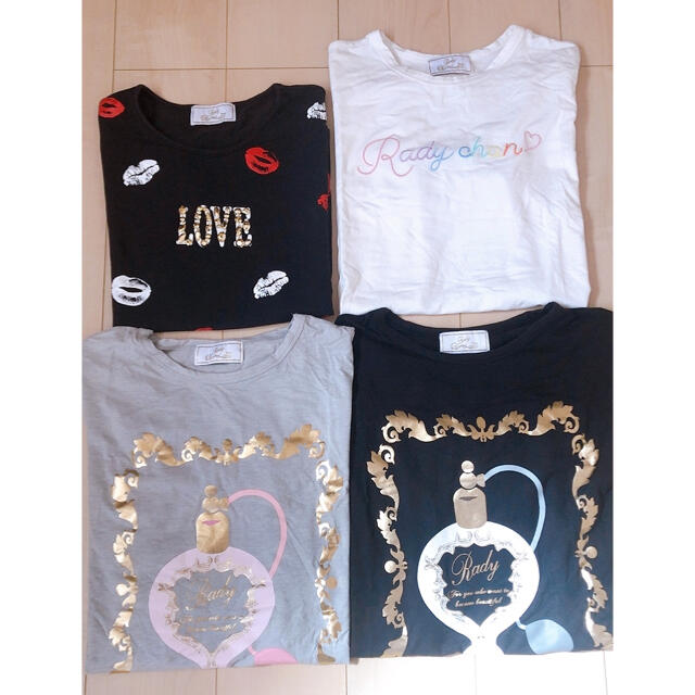 Rady(レディー)のRady♡Tシャツ4点まとめ売り レディースのトップス(Tシャツ(半袖/袖なし))の商品写真