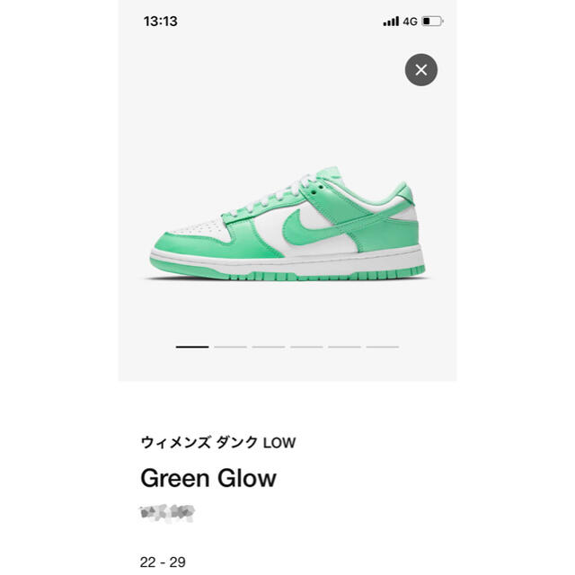 靴/シューズ みー様専用 NIKE ダンクロー グリーングロウ クリアランス