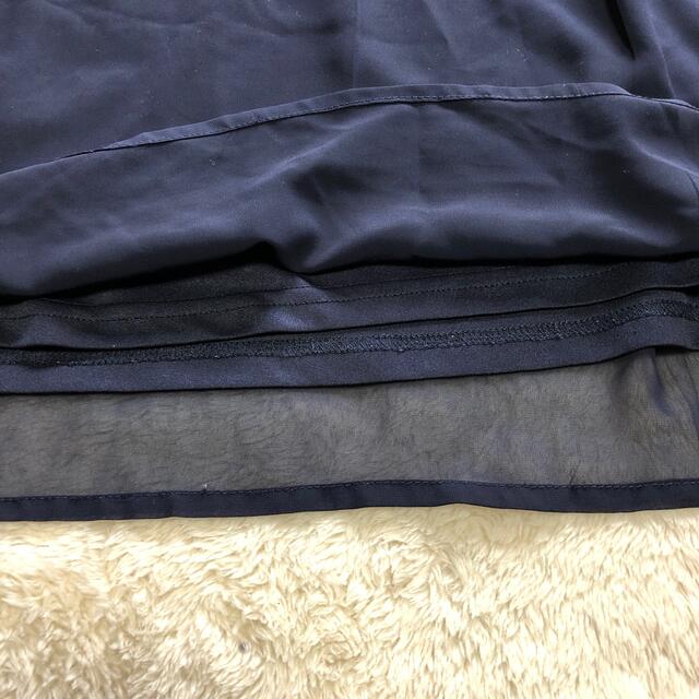 シフォン風　袖なしブラウス レディースのトップス(シャツ/ブラウス(半袖/袖なし))の商品写真