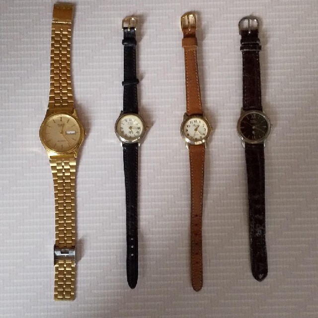 中古　国産腕時計　4個 レディースのファッション小物(腕時計)の商品写真