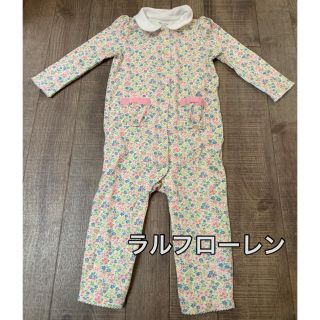 ラルフローレン(Ralph Lauren)の新品未使用　ラルフローレン　ロンパース　12M 80 花柄(ロンパース)