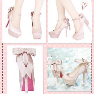 michellMacaron - ミシェルマカロン バックリボンパンプスの通販 by