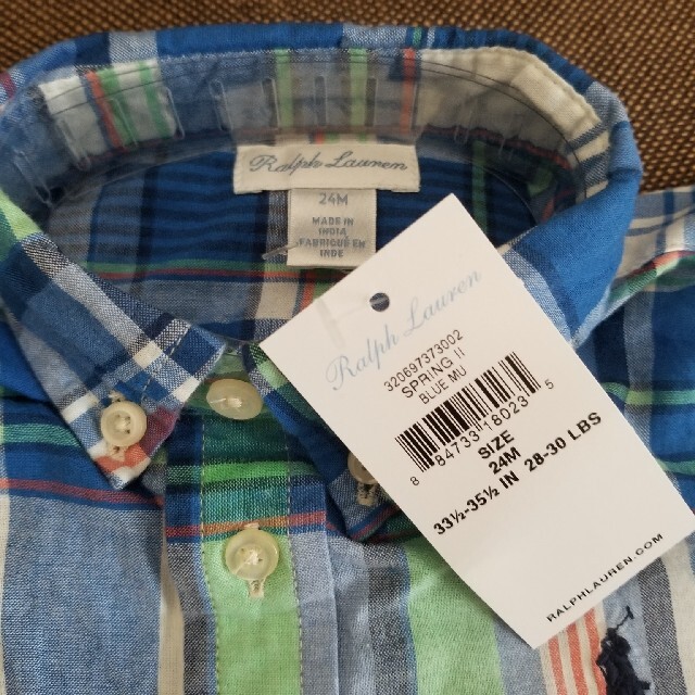 Ralph Lauren(ラルフローレン)のRALPH LAURENのシャツ24M キッズ/ベビー/マタニティのキッズ服男の子用(90cm~)(Tシャツ/カットソー)の商品写真