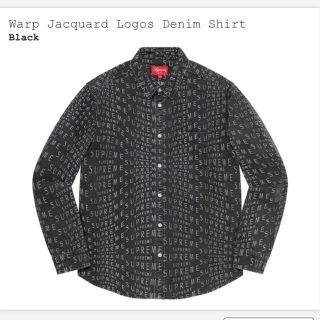 Supreme Warp Jacquard Logos Denim Shirt(シャツ)