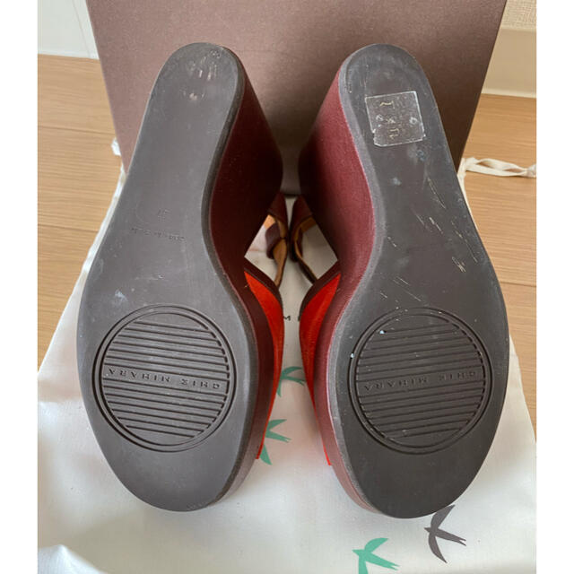 CHIE MIHARA(チエミハラ)の★CHIE MIHARA★チエ ミハラ サンダル 厚底 お洒落 37 レッド レディースの靴/シューズ(サンダル)の商品写真