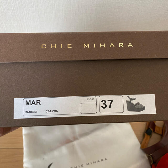 CHIE MIHARA(チエミハラ)の★CHIE MIHARA★チエ ミハラ サンダル 厚底 お洒落 37 レッド レディースの靴/シューズ(サンダル)の商品写真