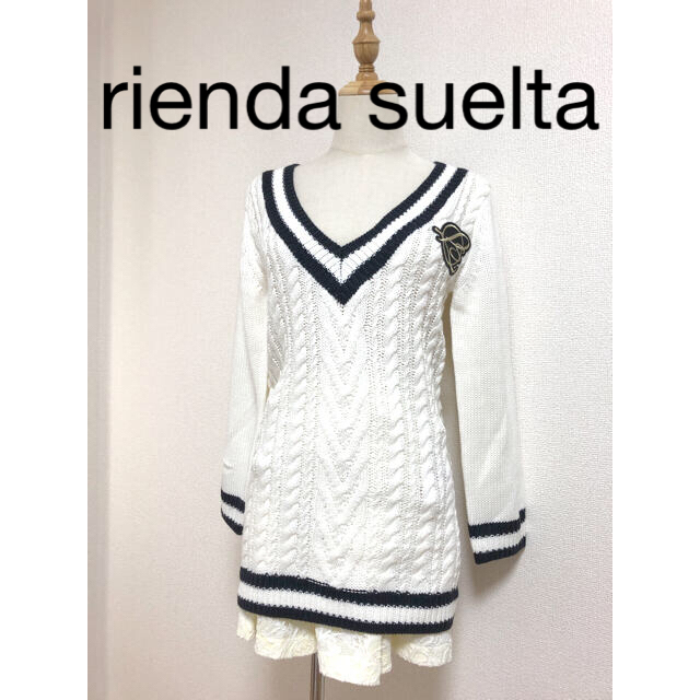 rienda(リエンダ)の新品　rienda sueluta ガーリーカレッジワンピース スポーツ/アウトドアのゴルフ(ウエア)の商品写真