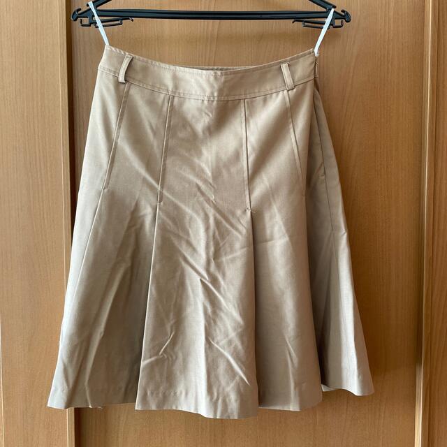 茶色膝丈スカート レディースのスカート(ひざ丈スカート)の商品写真