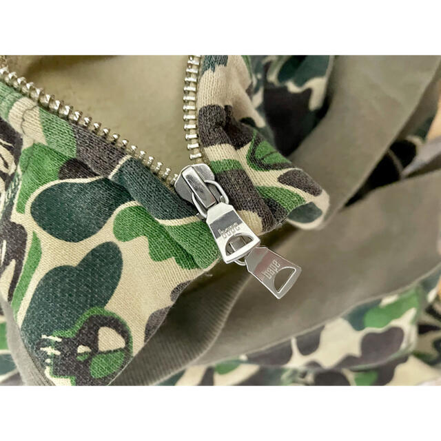 限定レア商品 A BATHING APE×STUSSY 迷彩柄ジップパーカー