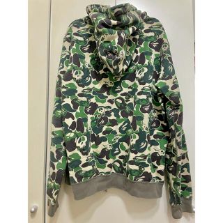 ざいません A BATHING APE - BAPE stussy カモパーカーの通販 by