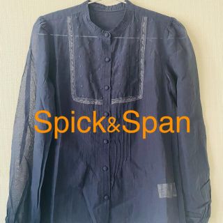 スピックアンドスパン(Spick & Span)の【美品】Spick&Span シースルーブラウス(シャツ/ブラウス(長袖/七分))