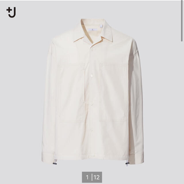 UNIQLO(ユニクロ)のUNIQLO ユニクロ +j スーピマコットンオーバーサイズシャツ ブルゾン メンズのトップス(シャツ)の商品写真