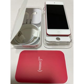 アイポッドタッチ(iPod touch)の美品　iPod touch 第7世代 128GB プロダクトレッド(ポータブルプレーヤー)