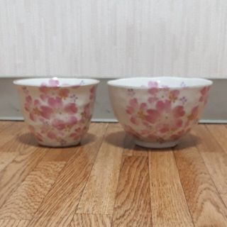 ママイクコ(MAMAIKUKO)の桜柄　お茶碗&湯呑みセット(食器)