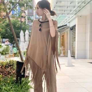 アパルトモンドゥーズィエムクラス(L'Appartement DEUXIEME CLASSE)の値下げ　【GOOD GRIEF/グッドグリーフ】Knit Fringe(ポンチョ)