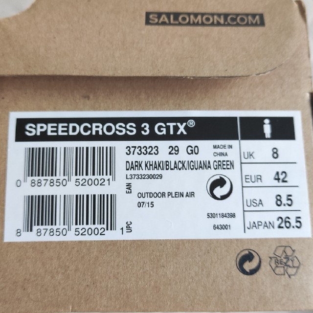 SALOMON(サロモン)のサロモン SPFFDCROSS 3 GTX 新品未使用 メンズの靴/シューズ(スニーカー)の商品写真