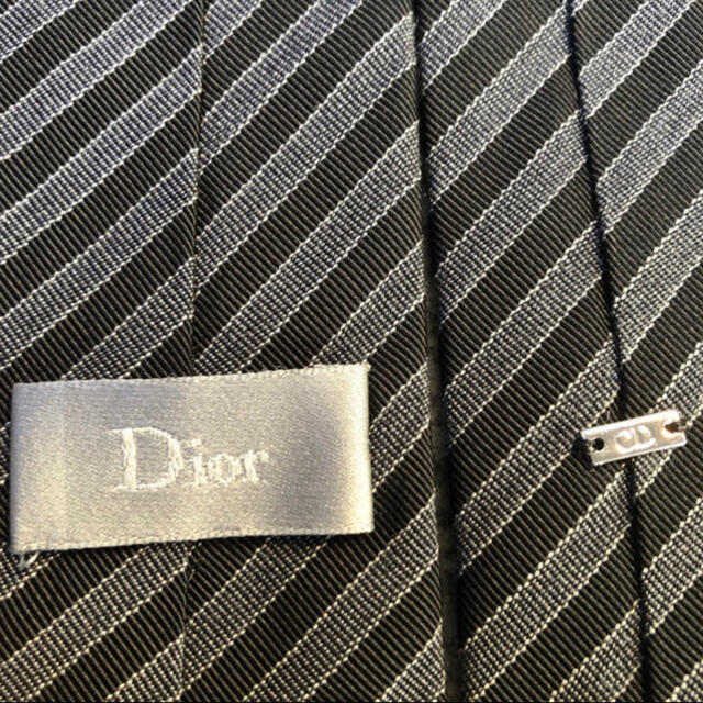 Dior(ディオール)のディオール(Dior)  ブラックストライプネクタイ メンズのファッション小物(ネクタイ)の商品写真