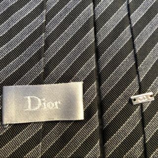 ディオール(Dior)のディオール(Dior)  ブラックストライプネクタイ(ネクタイ)