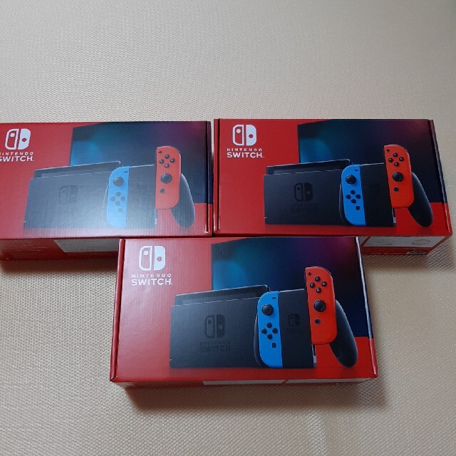 【一部予約販売】 Switch Nintendo - 本体新品 Switch ３台セット 家庭用ゲーム機本体