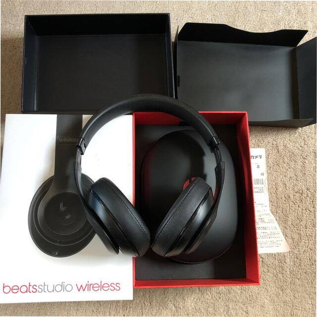 Beats by Dr Dre(ビーツバイドクタードレ)のbeats studio wireless ブラック スマホ/家電/カメラのオーディオ機器(ヘッドフォン/イヤフォン)の商品写真