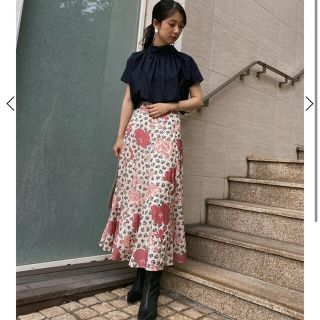 アメリヴィンテージ(Ameri VINTAGE)の新品タグ付　ameri CHIARA MODEST FLARE SKIRT(ロングスカート)