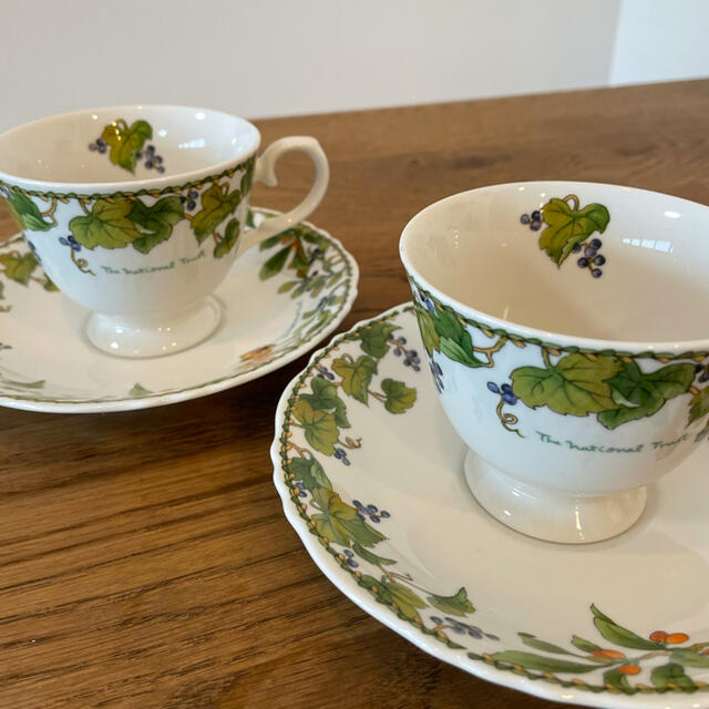 Noritake(ノリタケ)のノリタケ　THE NATIONAL TRUST　コーヒーカップ&ソーサー2個 インテリア/住まい/日用品のキッチン/食器(グラス/カップ)の商品写真