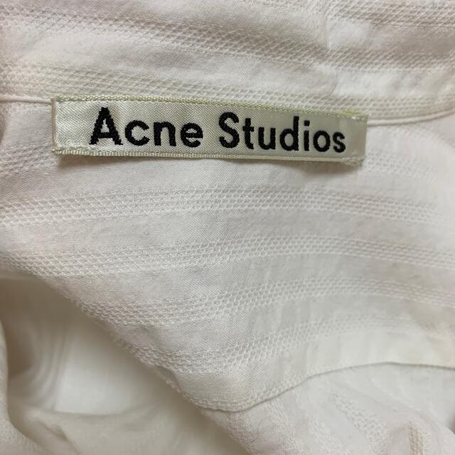 ACNE(アクネ)のAcne Studios アクネ ノーカラー シャツ レディースのトップス(シャツ/ブラウス(長袖/七分))の商品写真