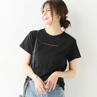 イエナ(IENA)の☆ IENA cest pas grave 半袖Tシャツ 黒 イエナ(Tシャツ(半袖/袖なし))