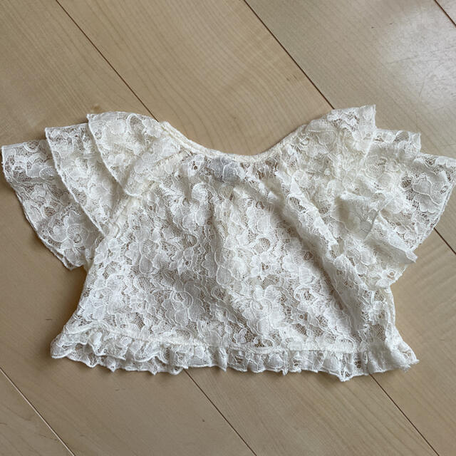 ノーブランド レースボレロカーディガン 120cm キッズ/ベビー/マタニティのキッズ服女の子用(90cm~)(カーディガン)の商品写真