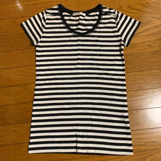 アズールバイマウジー(AZUL by moussy)のアズール ボーダー Tシャツ 半袖 XS 美品(Tシャツ(半袖/袖なし))