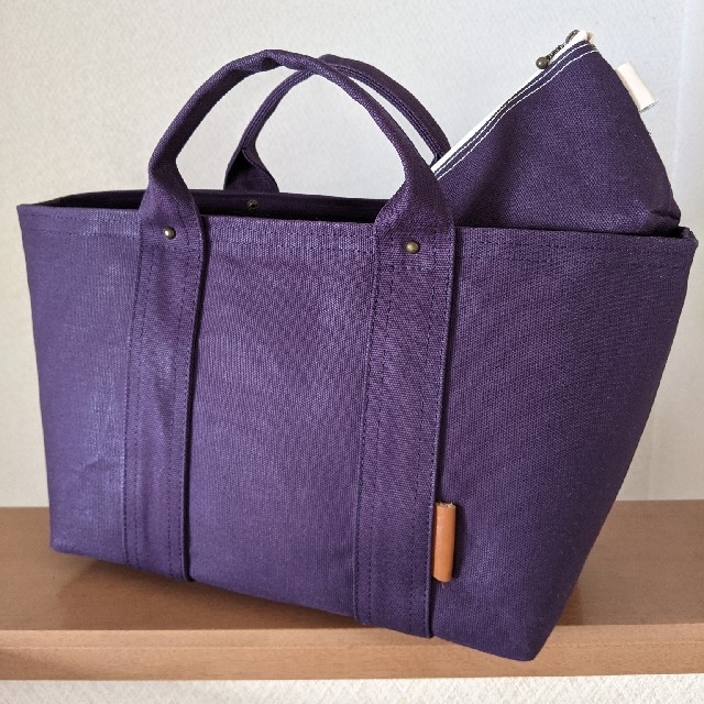 mauve ハンドメイド　トートバッグ　中サイズ　帆布