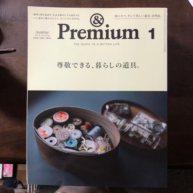 マガジンハウス(マガジンハウス)の&Premium 2019.1月号 エンタメ/ホビーの雑誌(生活/健康)の商品写真
