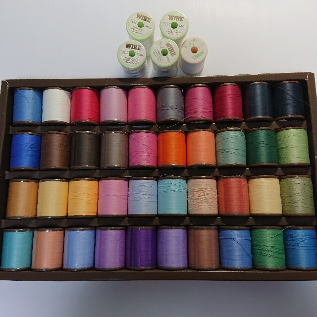 ブラザーミシン 刺繍糸 カントリー40色セット 下糸5本付き 1