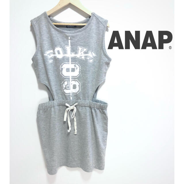 ANAP(アナップ)の【超人気】❤アナップ❤ ミニワンピース グレー ルームウェア ノースリーブ レディースのワンピース(ミニワンピース)の商品写真