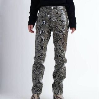 ジョンローレンスサリバン(JOHN LAWRENCE SULLIVAN)のJOHN LAWRENCE SULLIVAN 19aw Python pants(デニム/ジーンズ)