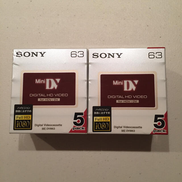 SONY(ソニー)のSONY ミニDV カセット 5パックx2 スマホ/家電/カメラのカメラ(ビデオカメラ)の商品写真