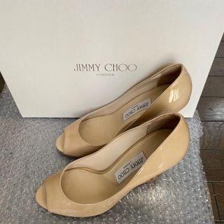 ジミーチュウ(JIMMY CHOO)のジミーチュウ　パテントウェッジソール36.5cm(ハイヒール/パンプス)