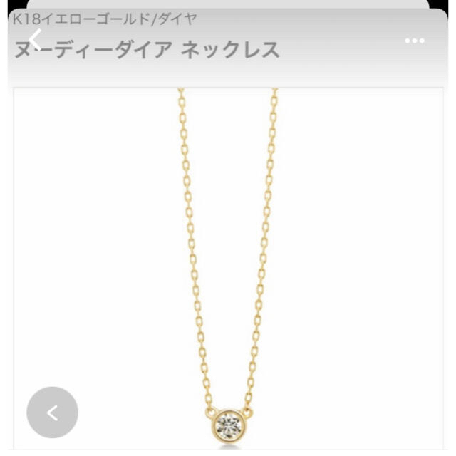 AHKAH(アーカー)のアーカー　ヌーディダイヤネックレス レディースのアクセサリー(ネックレス)の商品写真