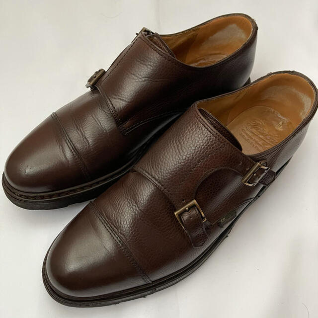 Paraboot(パラブーツ)のParabootWILLIAMパラブーツウィリアムダブルモンクUK8茶27cm メンズの靴/シューズ(ドレス/ビジネス)の商品写真