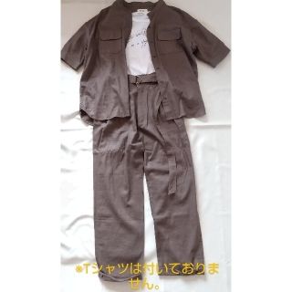 フェリシモ(FELISSIMO)のMEDE19F　麻レーヨンのラフトップス&ラフパンツ（ブラウン）(シャツ/ブラウス(長袖/七分))