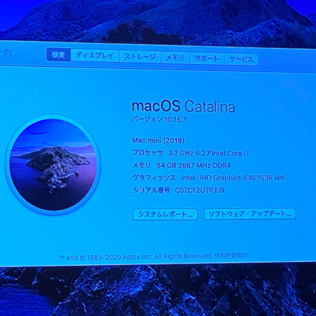 Mac (Apple)(マック)のApple Mac mini 2018  i7/64GB/1TB/10Gb-e  スマホ/家電/カメラのPC/タブレット(デスクトップ型PC)の商品写真