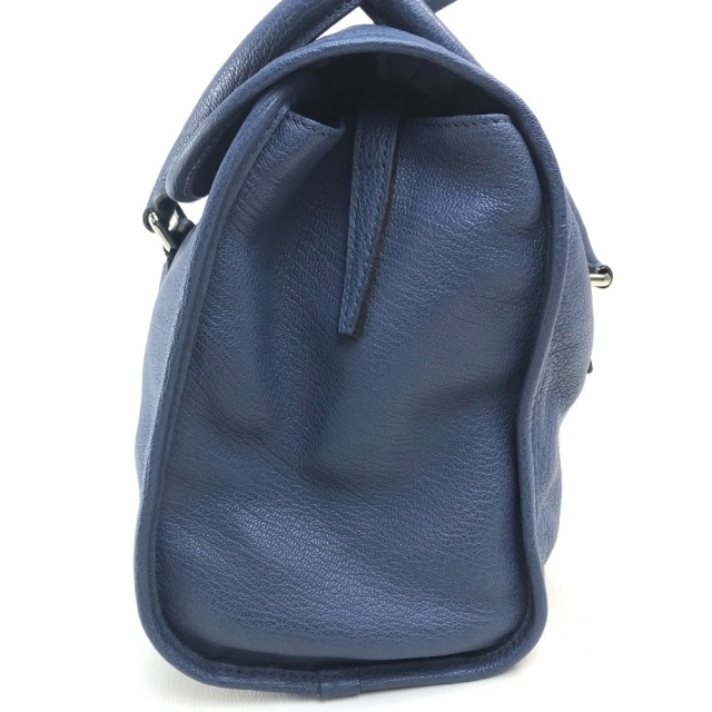 LOEWE(ロエベ)のロエベ LOEWE アナグラム ロゴ トートバッグ ハンドバッグ レザー ブルー レディースのバッグ(ハンドバッグ)の商品写真