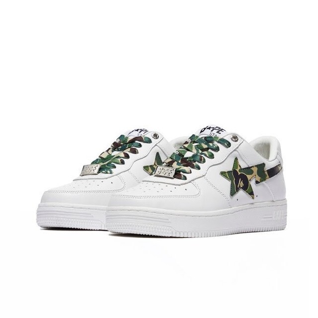 A BATHING APE(アベイシングエイプ)のBAPE STA WHITE ABC CAMO GREEN BLUE PINK メンズの靴/シューズ(スニーカー)の商品写真