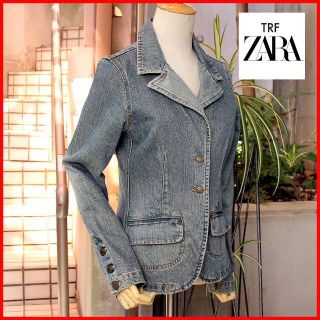 ザラ(ZARA)の美品!ｺｰﾃﾞ広がるﾃﾞﾆﾑﾃｲﾗｰﾄﾞ!【ZARA TRF】ｼﾞｬｹｯﾄ送料込(テーラードジャケット)