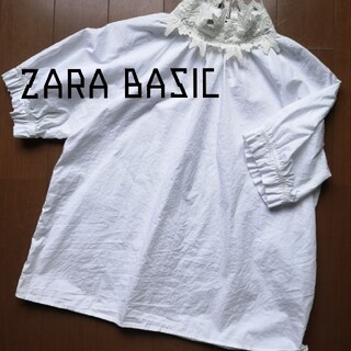 ザラ(ZARA)のZARA BASIC　ブラウス(シャツ/ブラウス(半袖/袖なし))