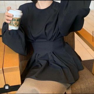 clastellar volume blouse black(シャツ/ブラウス(長袖/七分))