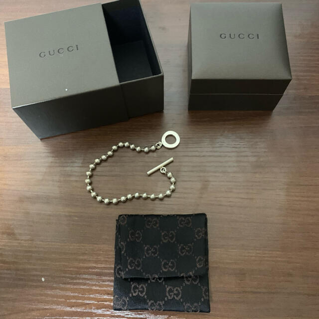 Gucci(グッチ)のGUCCI グッチ　シルバー925 ボールチェーン　ブレスレット メンズのアクセサリー(ブレスレット)の商品写真